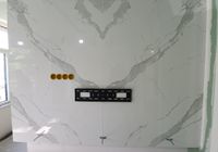 Облицовка камина крупноформатным керамогранитом на Малом пр. В.О.