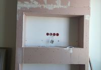 Облицовка камина крупноформатным керамогранитом 18 линя В.О. 2